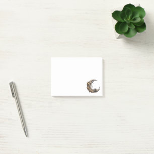 Vacker Ansikte i Måne Post-it Block