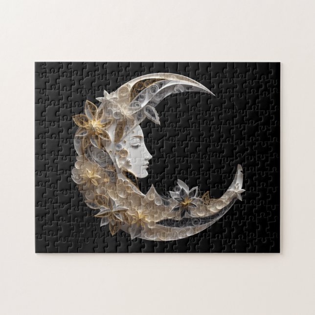 Vacker Ansikte i Måne Pussel (Horisontell)