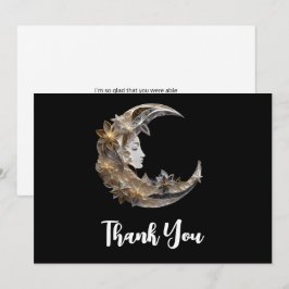 Vacker Ansikte i Måne Tack Kort