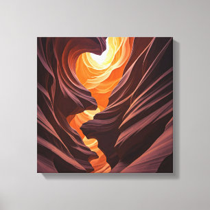 Vacker Antelope Canyon Navajo Nation Canvastryck