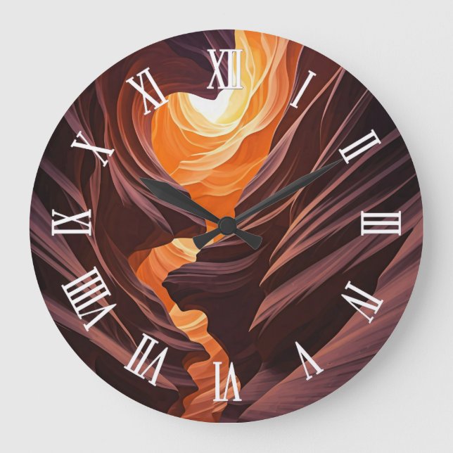 Vacker Antelope Canyon Navajo Nation  Stor Klocka (Framsida)