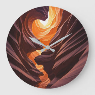 Vacker Antelope Canyon Navajo Nation Stor Klocka