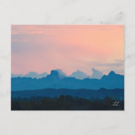 Vacker Arizona Sunrise Helg Vykort