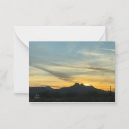 Vacker Arizona Sunset Anteckningskort