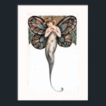 Vacker Art Deco Butterfly Fairy Poster<br><div class="desc">En serie med sex små men vackra Art Deco-bilder visar vackra älvor av fjäril. Obs! Om du förstorar den här bilden kan det leda till att du poster i dålig kvalitet.</div>