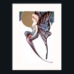 Vacker Art Deco Butterfly Fairy Poster<br><div class="desc">En serie med sex små men vackra Art Deco-bilder visar vackra älvor av fjäril. Obs! Om du förstorar den här bilden kan det leda till att du poster i dålig kvalitet.</div>