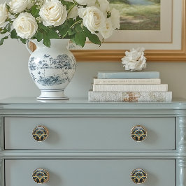 Vacker Art Deco Elegant Guld Turkos    Knopp