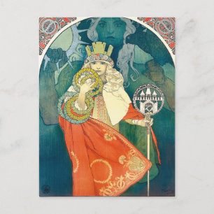 Vacker Art Nouveau vykort