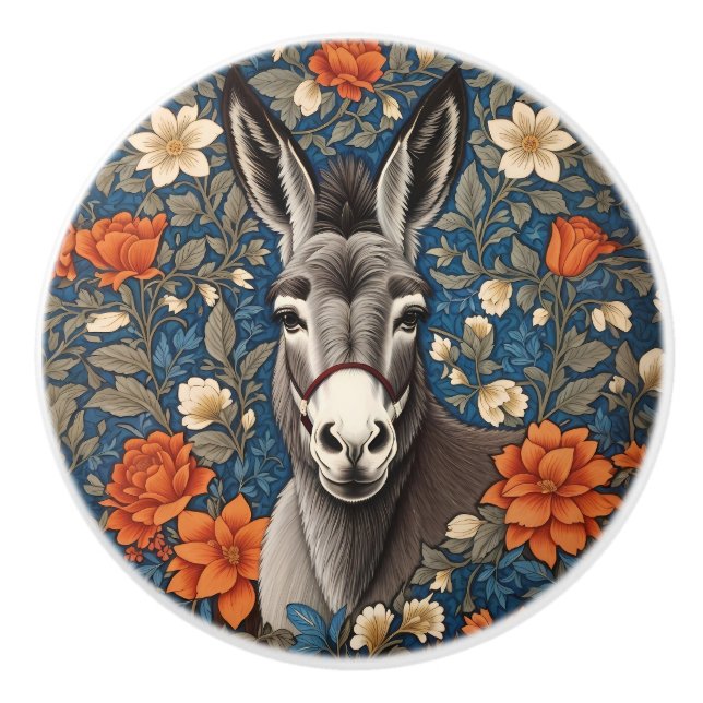 Vacker åsna ansikte Elegant blommig Knopp (Framsidan)