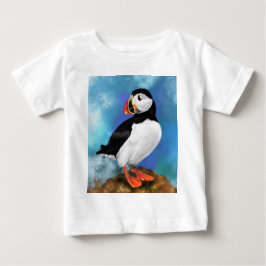 Vacker Atlantic Puffin Bird Baby T-Shirt