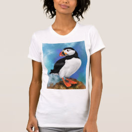 Vacker Atlantic Puffin Bird T-Shirt