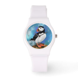 Vacker Atlantic Puffin Watch Gift Armbandsur
