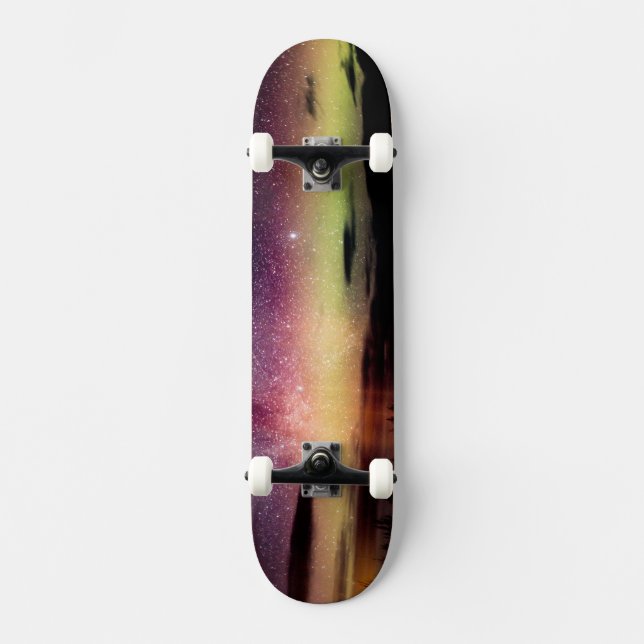 Vacker Aurora Mini Skateboard Bräda 18,5 Cm (Framsida)