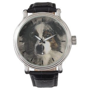 Vacker australisk herdehund, anpassad och personli armbandsur