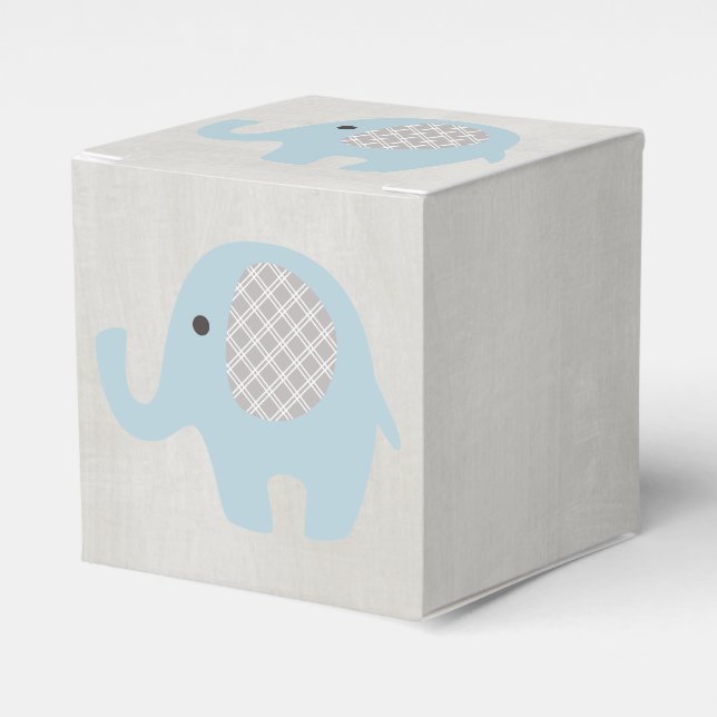 Vacker Baby blue Elephant Presentaskar (Framsidan Sidan)