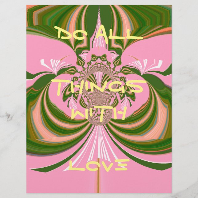 Vacker baby rosa grönt och vit Kaleidoskop (Framsida)