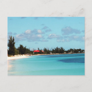 Vacker Bahamian Beach Vykort