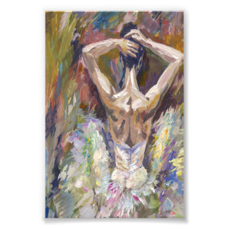 vacker Ballerina Painting Acrylic-gåva Fototryck