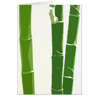 Vacker Bamboo Hälsningskort