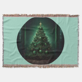 Vacker Baroque Stil Julgran Filt