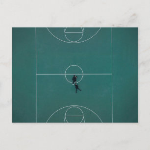Vacker basketdesign vykort