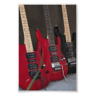 Vacker Bass Guitar Fototryck