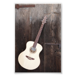 Vacker Bass Guitar Fototryck