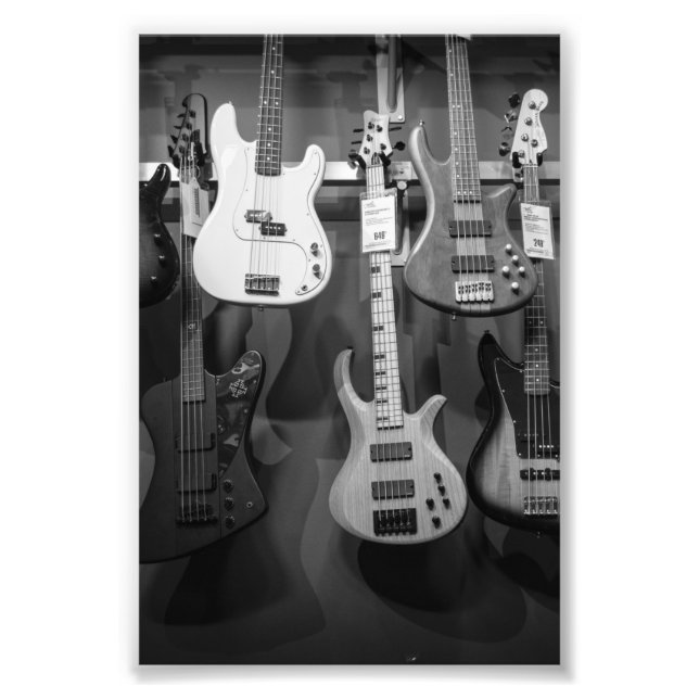 Vacker Bass Guitar Fototryck (Framsidan)