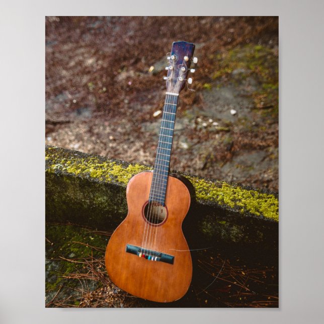 Vacker Bass Guitar Poster (Framsidan)