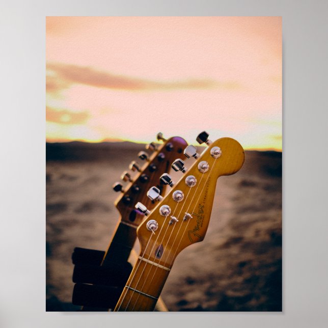 Vacker Bass Guitar Poster (Framsidan)