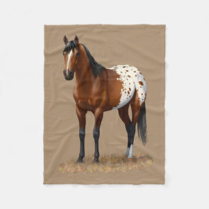 Vacker Bay Appaloosa Horse Fleecefilt