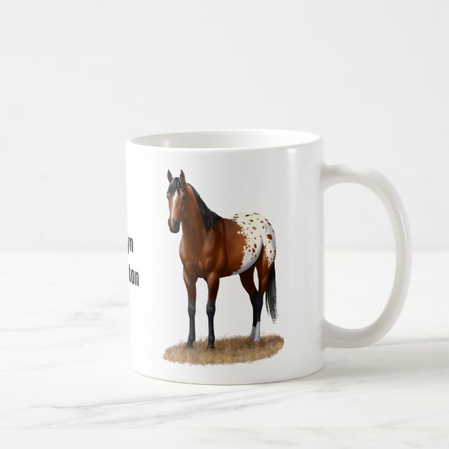 Vacker Bay Appaloosa Horse Kaffemugg (Höger)