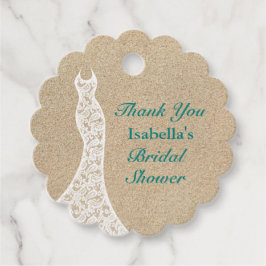 Vacker Beach-Möhippans Tack turkos Gåvor Etiketter