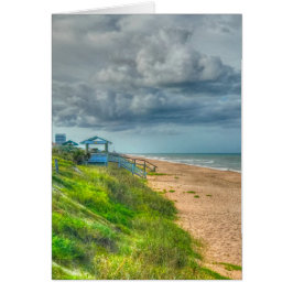 Vacker Beach Scene Birthday-kort Hälsningskort