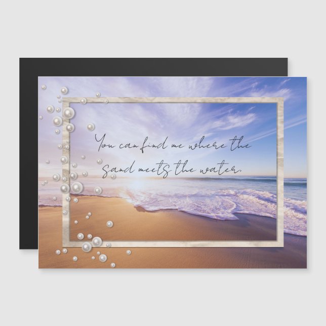 Vacker Beach Sunrise (Fram/baksida)