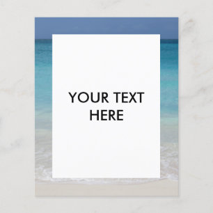 Vacker Beach   Turks- och Caicofoto Flygblad