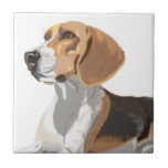 Vacker Beagle Kakelplatta<br><div class="desc">Den här keramiska plattan har min målning av en vacker Beagle,  en av mina favoritsorter tittar hundar. En perfekt för en Beagle älskare och idealisk som dekorativ underlägg för vilket rum som helst i huset.</div>