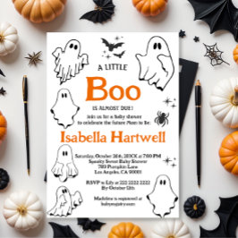 Vacker bebis på väg – Halloween-bebisfest Inbjudningar