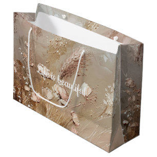 Vacker Beige Rosa Boho Blommig Bröllopsdusch