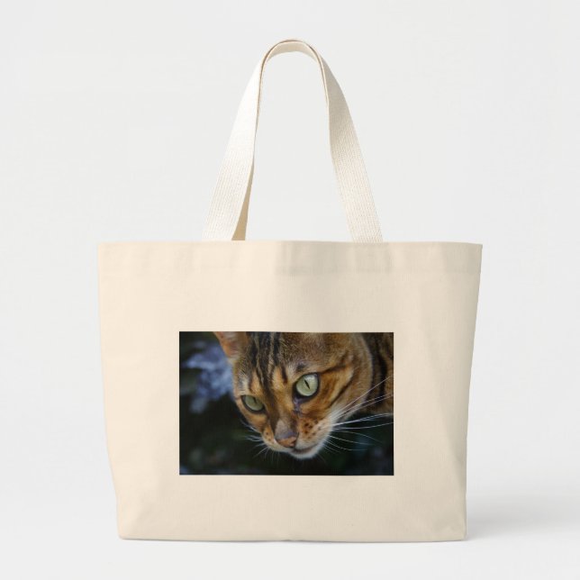 Vacker Bengal Cat Jumbo Tygkasse (Framsidan)