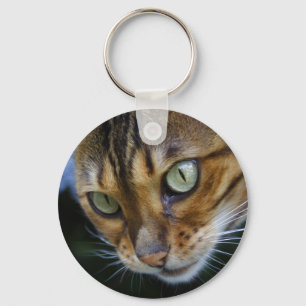 Vacker Bengal Cat Nyckelring