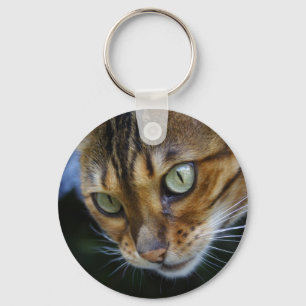 Vacker Bengal Cat Nyckelring