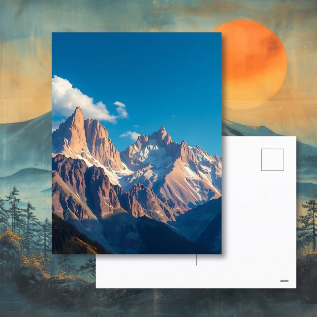 Vacker bergstopp vykort (Skapare uppladdad)