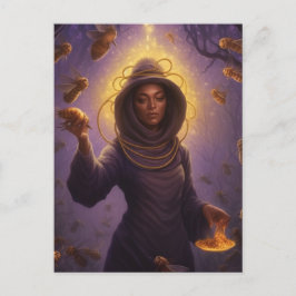 Vacker beskyddare av vykortet Honeybees Vykort