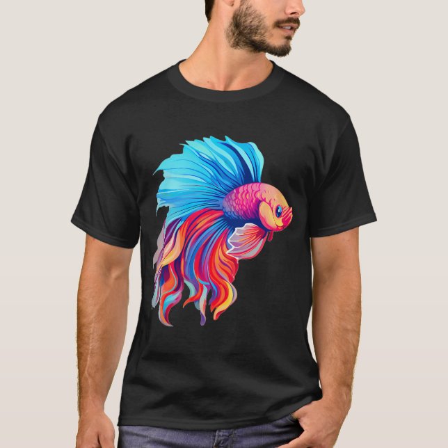 Vacker beta fisk t shirt (Framsida)
