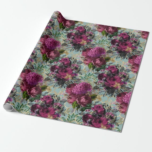 Vacker Bisserie Design 5 Presentpapper (Utrullad)