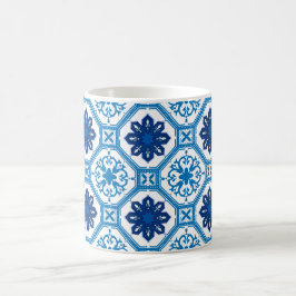 💙 Vacker blå Azulejos I kaffekopp