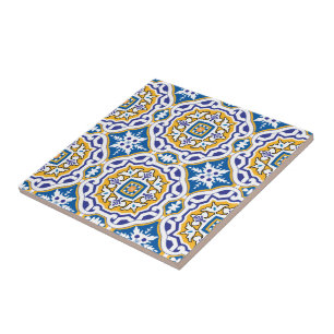 💙 Vacker blå Azulejos IV Kakelplatta
