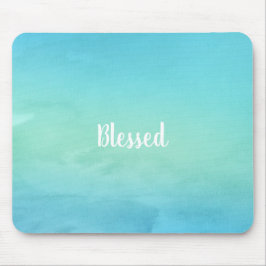 Vacker blå bläck - Anpassade Musmatta