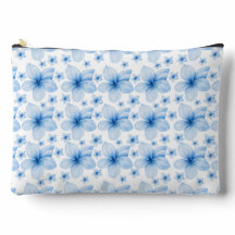 Vacker blå blomma Sömlös Mönster